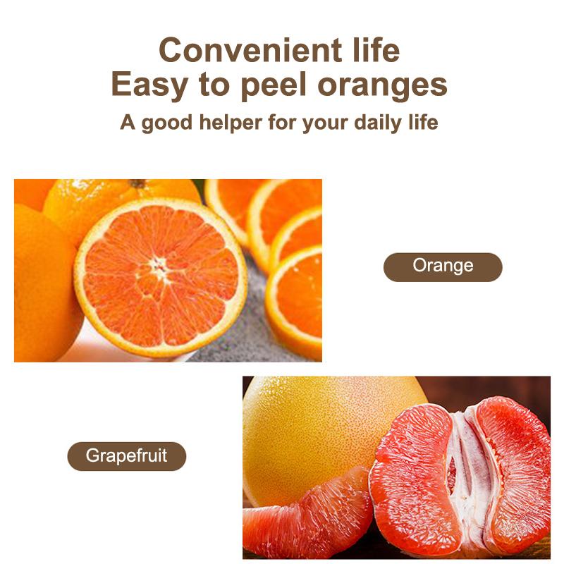 Stainless Steel Orange Peeler Citrus Peeler Tool With Comfortable Handle Fruit Slicer Cutter Remover For Kitchen