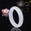 14MM Natural Icy Species White Moonlight Jade Bracelet Fashionable Charm Emerald Bangle Jade Bracelet Women's Gift