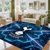 Tottenham Hotspur Design Crystal Velvet Rug Soft Decorative Mat for Bedroom Entrance