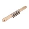 15 Inch Buffing Wheel Rake with Wooden Handle for Compound Cleaning Removing Residual Compounds