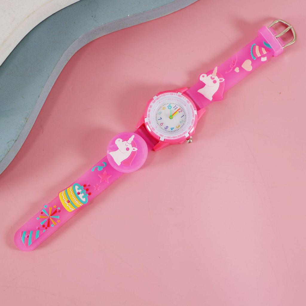 Cartoon Luminous Strap Children's Watch - Creative Birthday Gift for Elementary School Students