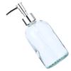 410ml Soap Dispenser Glass Lotion Bottle with Rustproof Stainless Steel for Bathroom and Kitchen Use