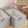 Large Capacity Closet Clothes Storage Box Dust-proof Moisture-proof Closet Storage Bins Multi-purpose with Steel rame