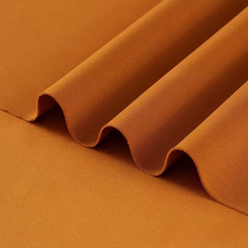 Air Layer Fabric Spring Summer Thin Knit Elastic Soft Breathable Clothing Fabric Cloth Sewing Polyester Spandex Rayon Material