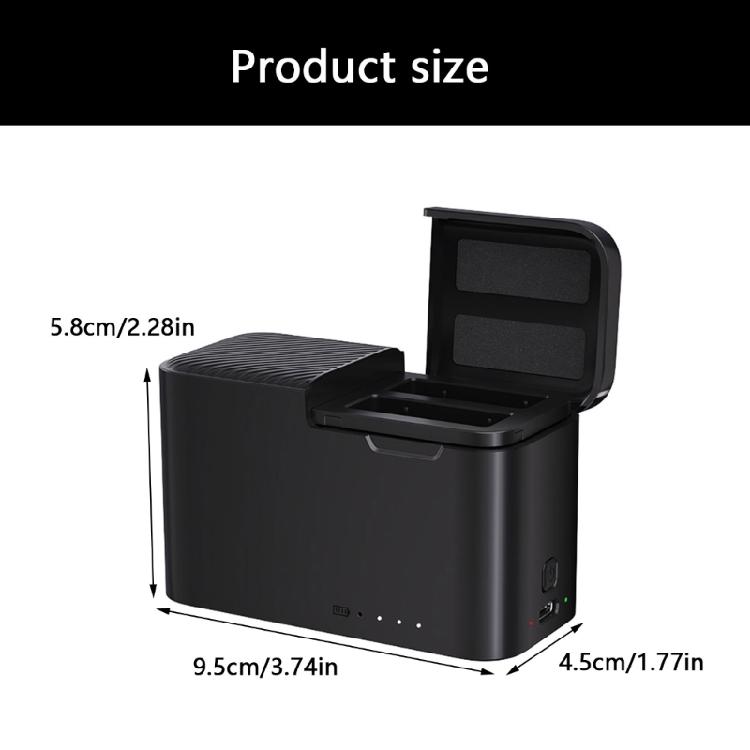 Charging Case for Action 5 /4/3 Adventure Cameras Battery Management System Heat Resistant For Recording