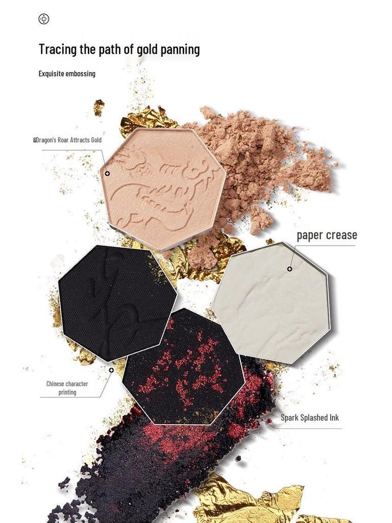 Girlcult Gouqi Eyeshadow Palette - Four-Color Matte, Chameleon, and Pearlescent Shades, Inspired by the Materia Medica.