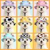 Pet Hats for Dogs and Cats - Summer Outdoor Sun Hats, Cute Ear-revealing Hats, Adjustable Sun Protection for Fishermen-style Hats.
