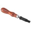Adjustable Wood Handle V Type Push Groover Leather Grooving Craft Gouge Tool