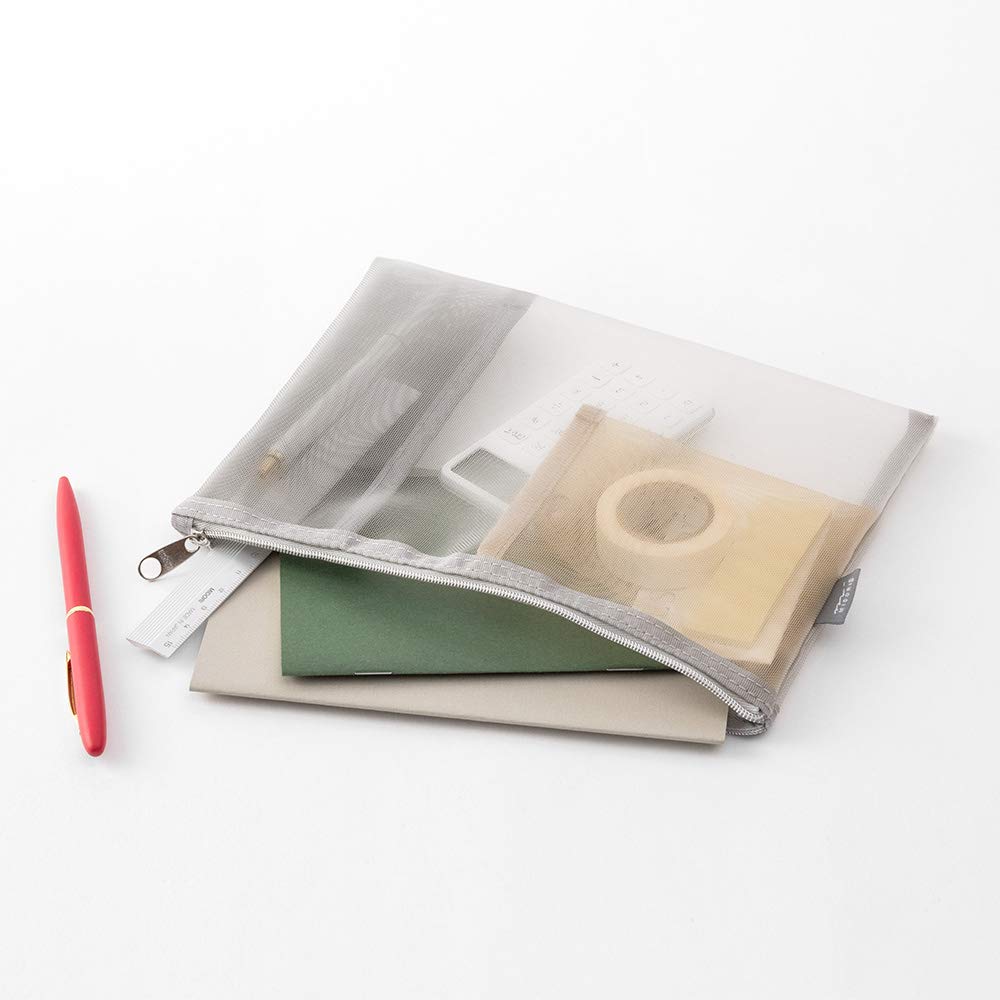 DESIGNPHIL MIDORI Mesh Pencil Tool 53345006 Pouch, Case, Pouch, Gray,