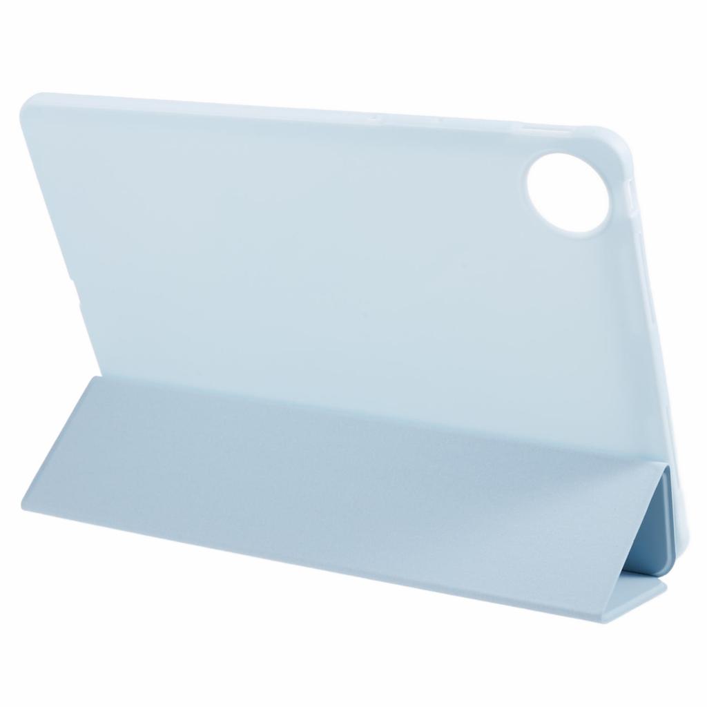 For vivo Pad3 Pro PU Leather Case Soft Silicone Tablet Cover Tri-fold Stand Protective Shell