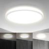 LED Ceiling Light - B.k.licht - Ultra-flat 18W - 2400lm - White Light 4000K - Memory Function