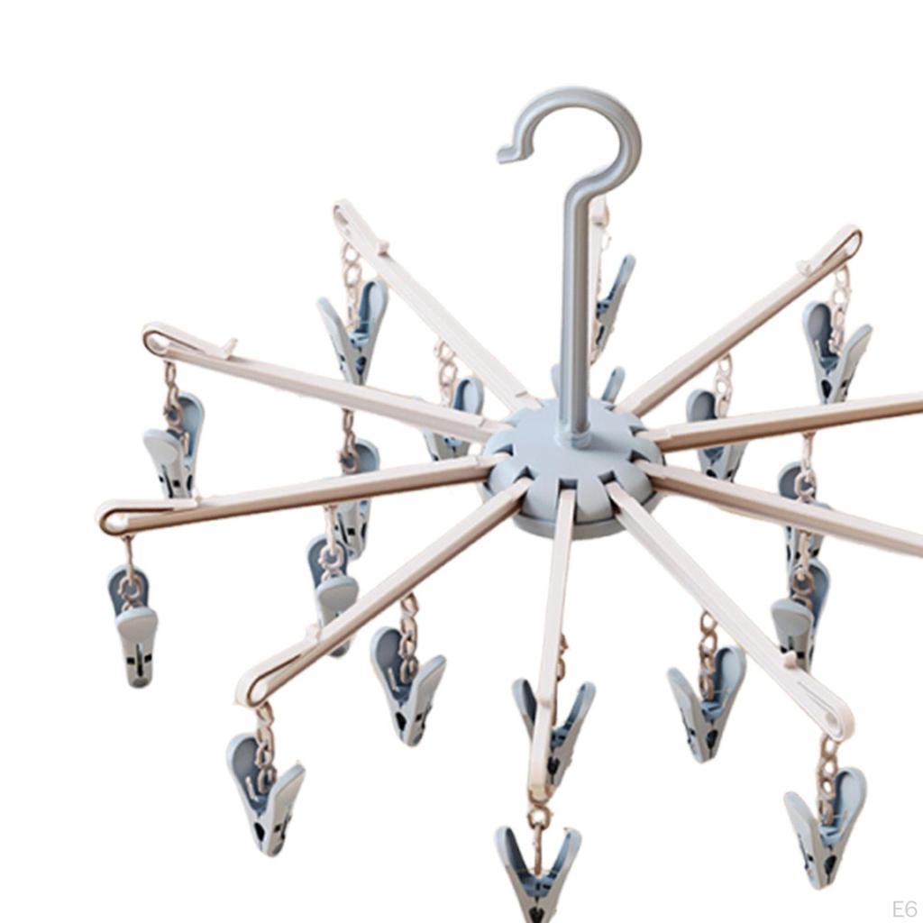 20 Clip Sock Hanger for Laundry Drying Rack with Clips Diaper And Underwear