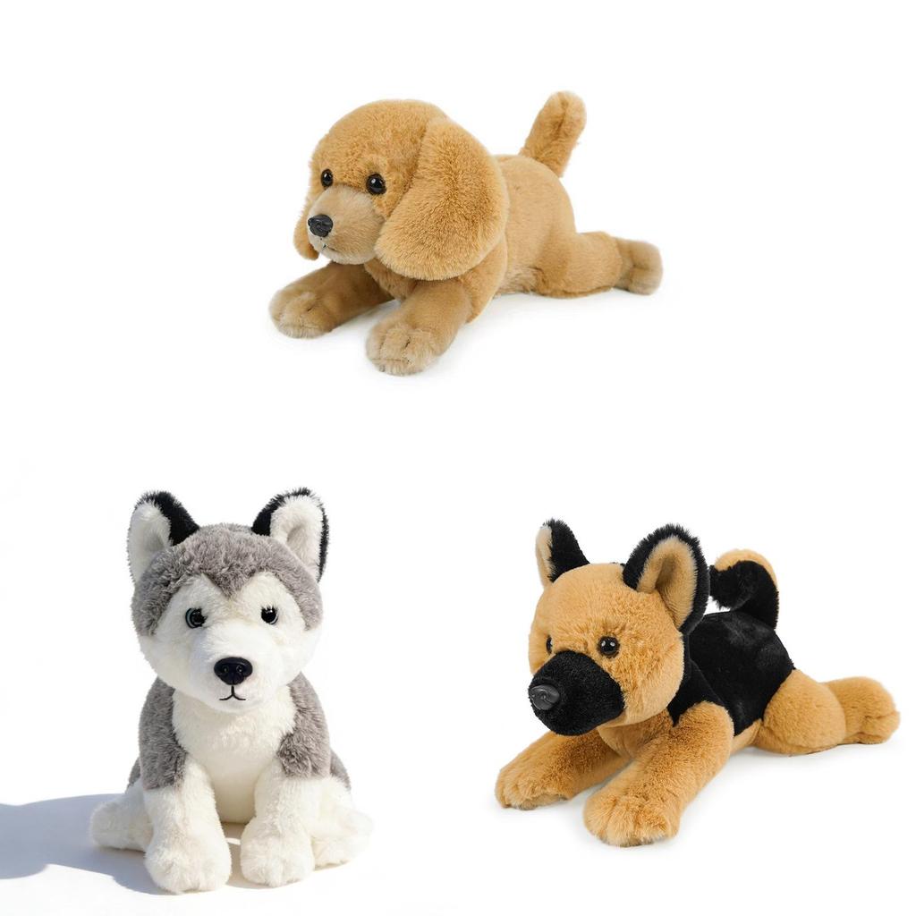 Plush Siberian Husky Dog Toy With Soft Pp Cotton Fill For Kids Playroom Decor