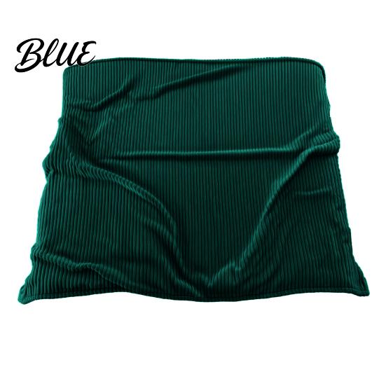 Portable Office Nap Blanket Striped Fleece for Bed Ribbed Throw Couch Thickened Warm Bed Soft Breathable Cozy Blankets Lightweight Plush