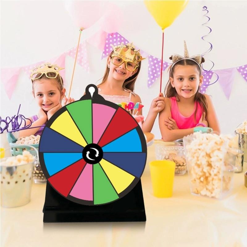 Tabletop Prize Turntable Erasable Reusable Fortune Wheel Fortune Party Turn Plate Wheel Prize Spinnings Game Enduring