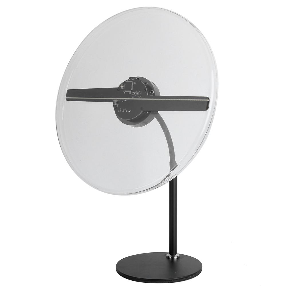 30CM Holographischer Werbeprojektor 3D 256 LED Lüfterprojektionsdisplay mit StänderUK Stecker 100-240V