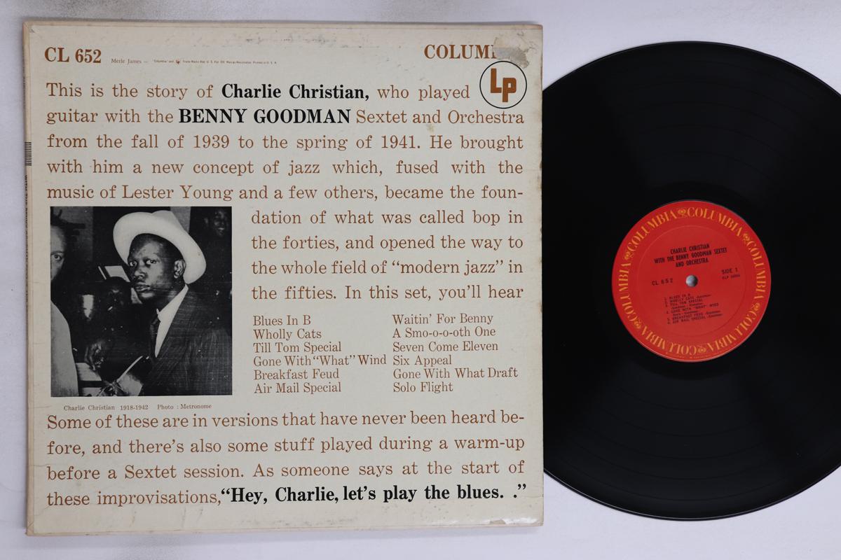 

LP Record CHARLIE CHRISTIAN BENNY GOODMAN SE Charlie Christian With The Benny Go CL652 COLUMBIA US Jazz Used