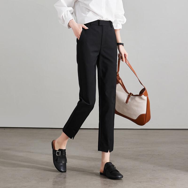SOFSIL Women's High-Waisted Slim Ankle Suit Pants