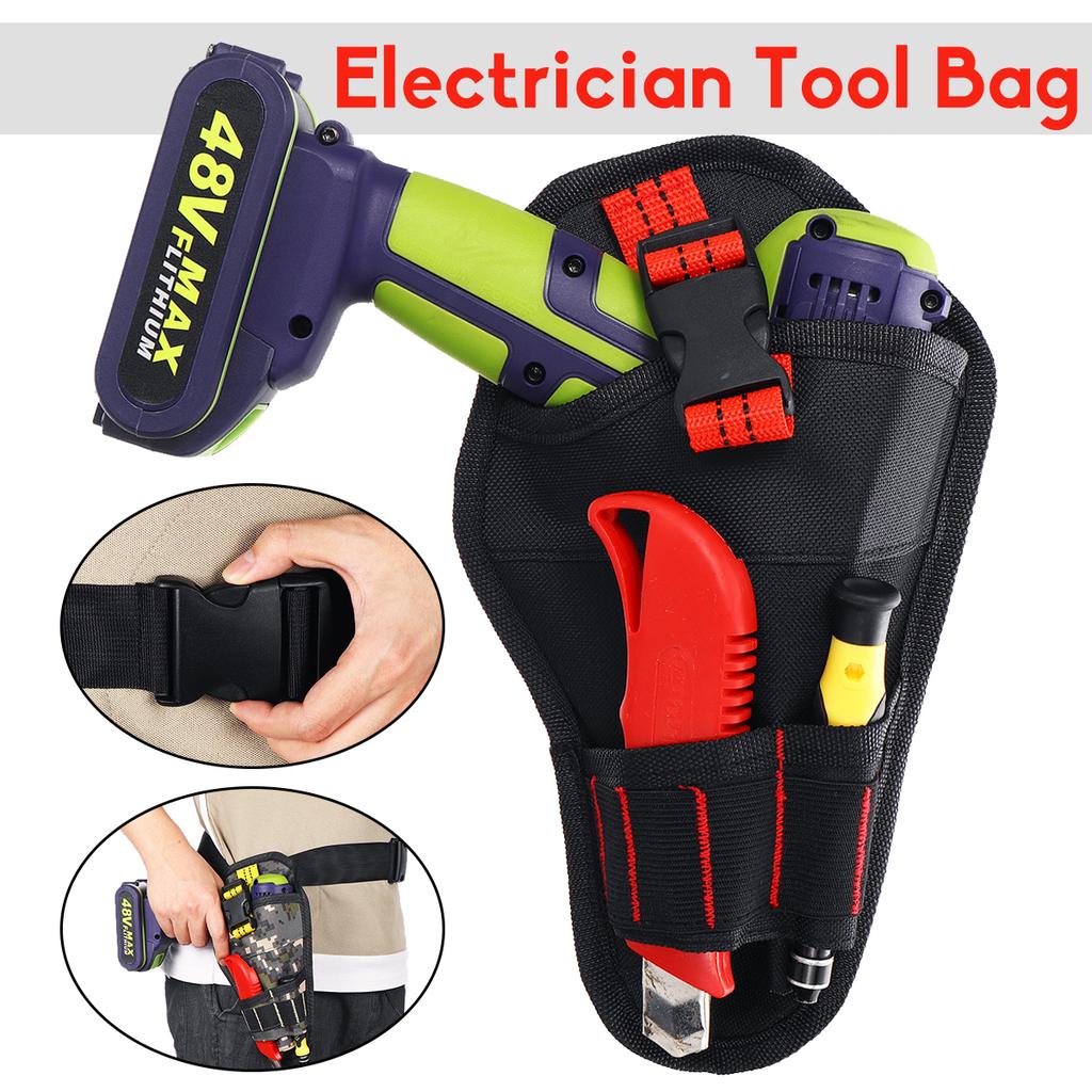 tool pouch with drill holster