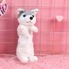 Dog Plush Pencil Case For Kids Large Capacity Creative Cartoon Animal Organizer Gift For Students