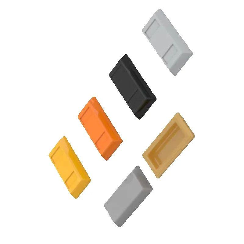 10PCS 99563 1x2 Gold Bar Size Block Moc Compatible with Brick DIY Children's Toy Assembly Parts