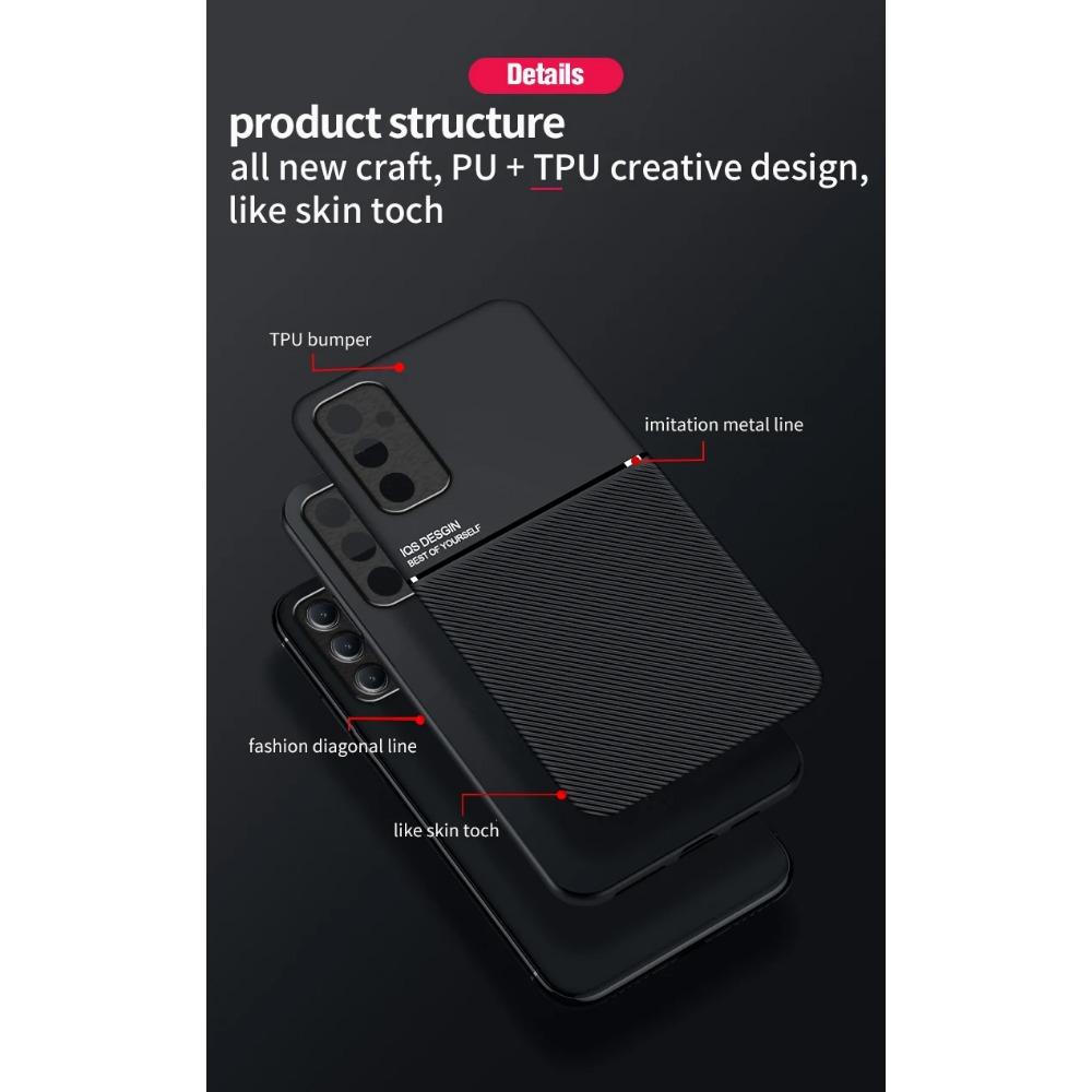 Armor Silicone Car Magnetic Slim Case for Samsung Galaxy A54 5G A55 A15 A25 A35 A34 A24 A14 A12 A32 A52 A13 A33 M23 M52 TPU Leather Shockproof Cover