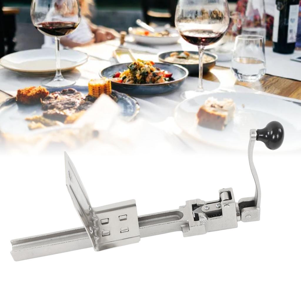 Manual Table Can Opener Cast Steel Blade Heavy Duty Industrial Can Opener for Restaurant with Steel Base