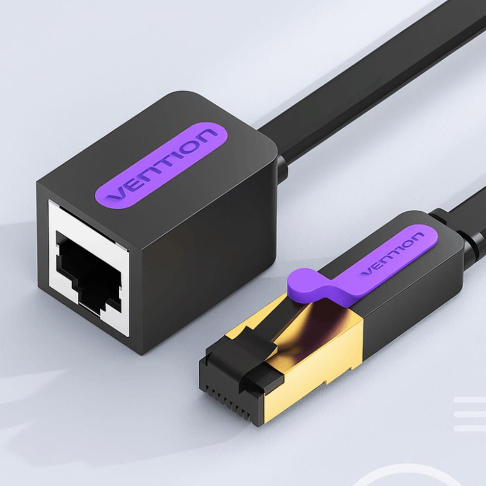 Male To Female Cat 7 Extender Cable RJ45 CAT7 Ethernet Cable  Indoor&Outdoor