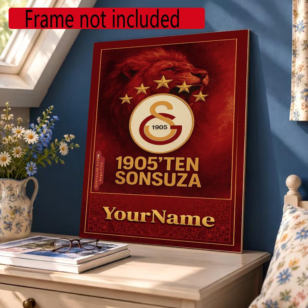 Galatasaray Personalized Text Diamond Painting Round Diamond Mosaic Rhinestones Diamond Embroidery Craft Kit Wall Decor Without Frame