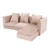 1:12 Scale Miniature Dollhouse Couch Realistic Mini Dollhouse Sofa Furniture with Pillows for Home Decor