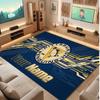 Pittsburgh Penguins Personalized Crystal Velvet Carpet, Customized Name Text Soft Anti‑Slip Rug for Living Room Bedroom