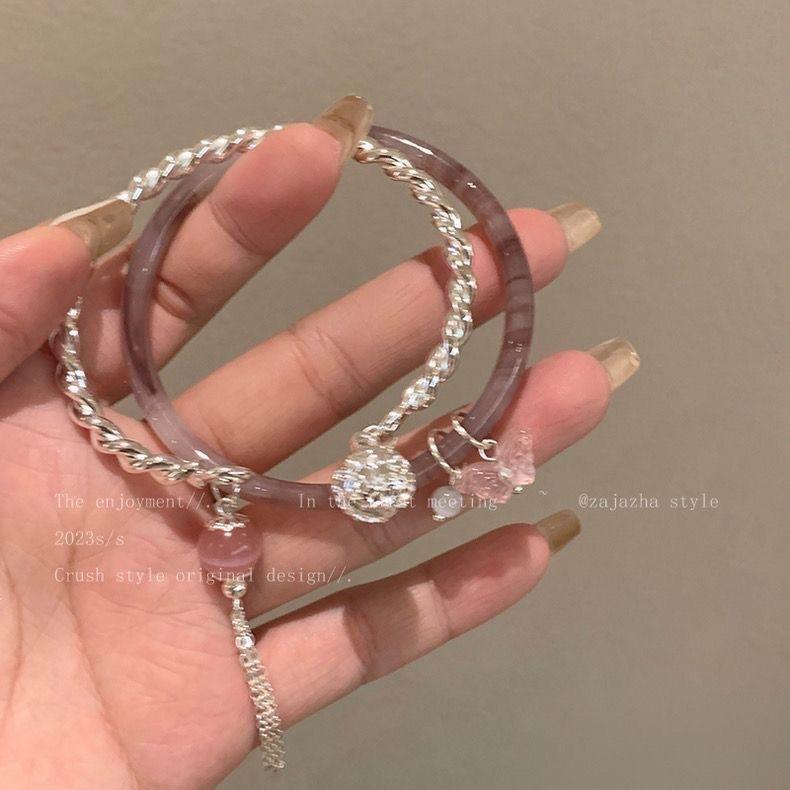 New Chinese Ancient Style Guochao Bell Korean Bracelet Women's Niche Weaving Exquisite Bracelet High-end Accessories Tassel