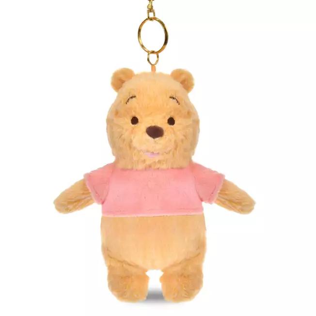 Disney Winnie the Pooh Reversible Plush Keychain ( WHITE POOH ) Japan NEW
