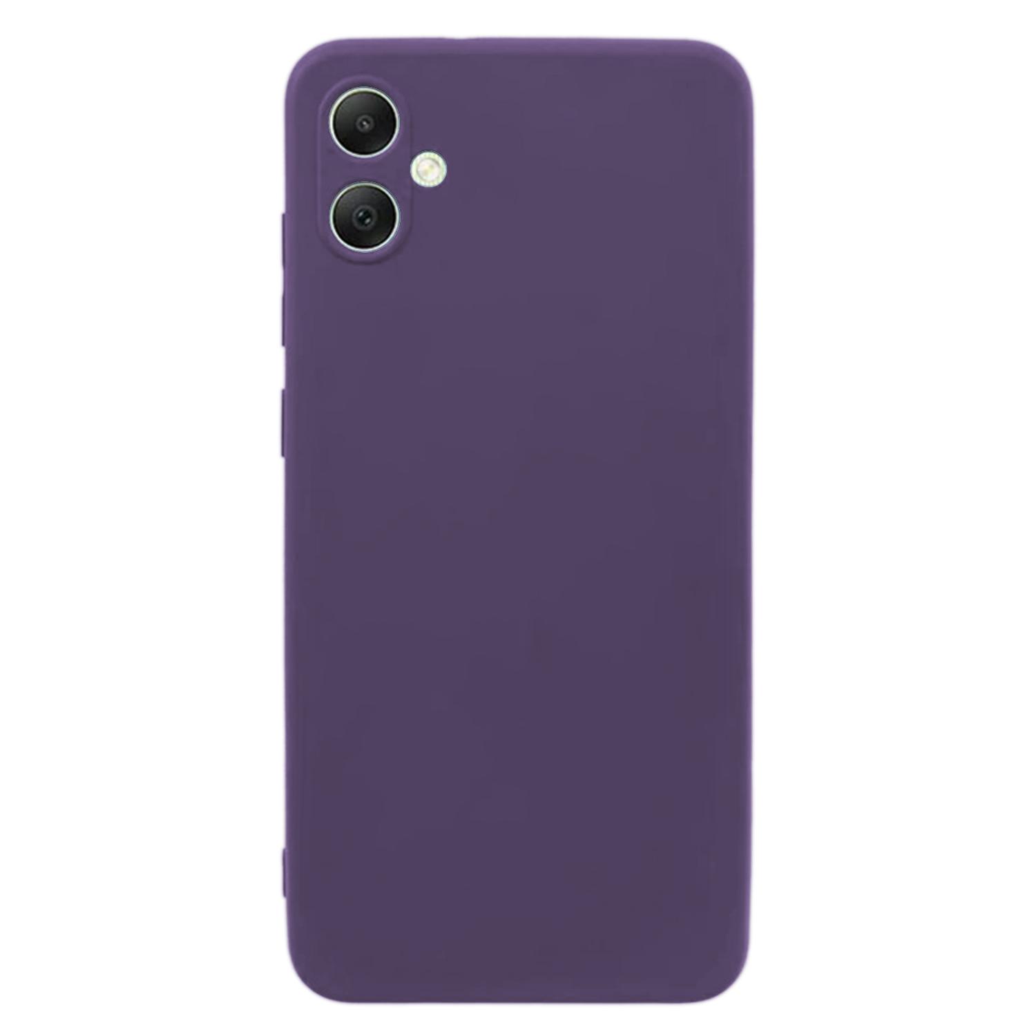 

KALEBOL KLB-TPU003 For Samsung Galaxy A05 4G Case Anti-Scratch Solid Color TPU Phone Cover Dark Purple