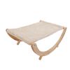 Wooden Cat Hammock Foldable Removable Breathable Slip Resistance Elevated All Seasons Cat Swing Bed