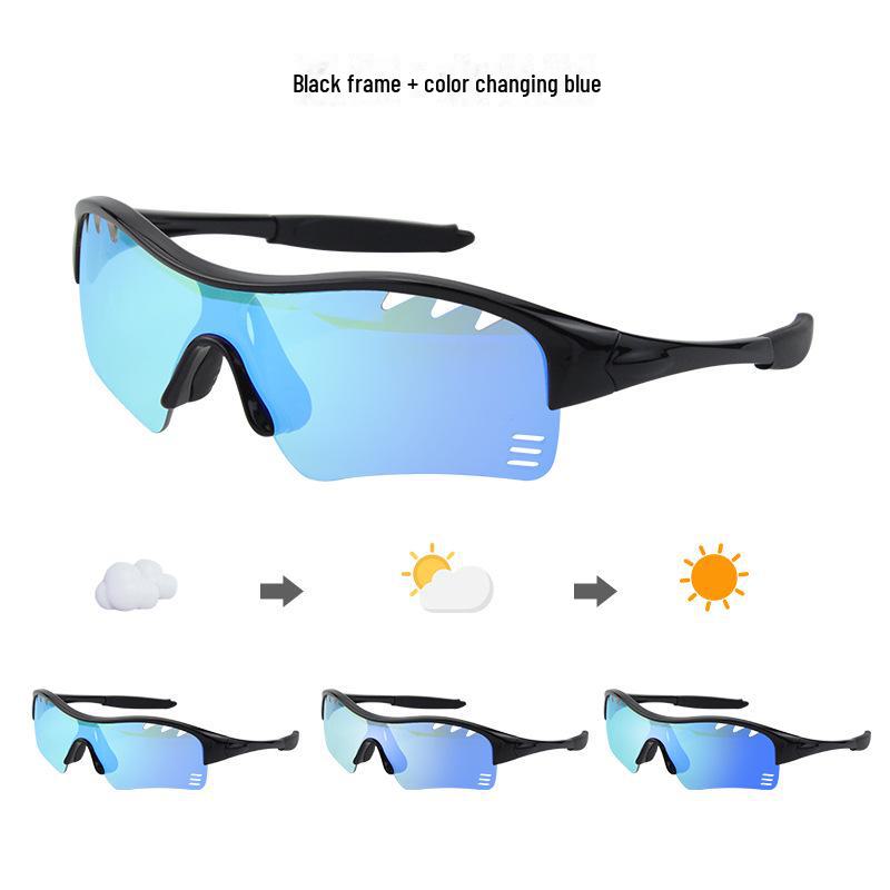 Kids' & Teens' UV-Resistant Color-Changing Cycling & Skating Sunglasses - Windproof Goggles for Mountain & Speed Downhill