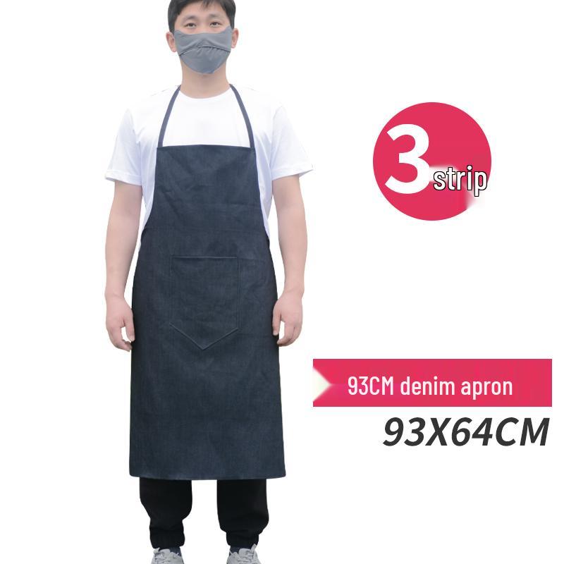 Unisex Thickened Denim Canvas Apron: Wear-Resistant, Anti-Stain, Ideal for Welding and Labor Protection