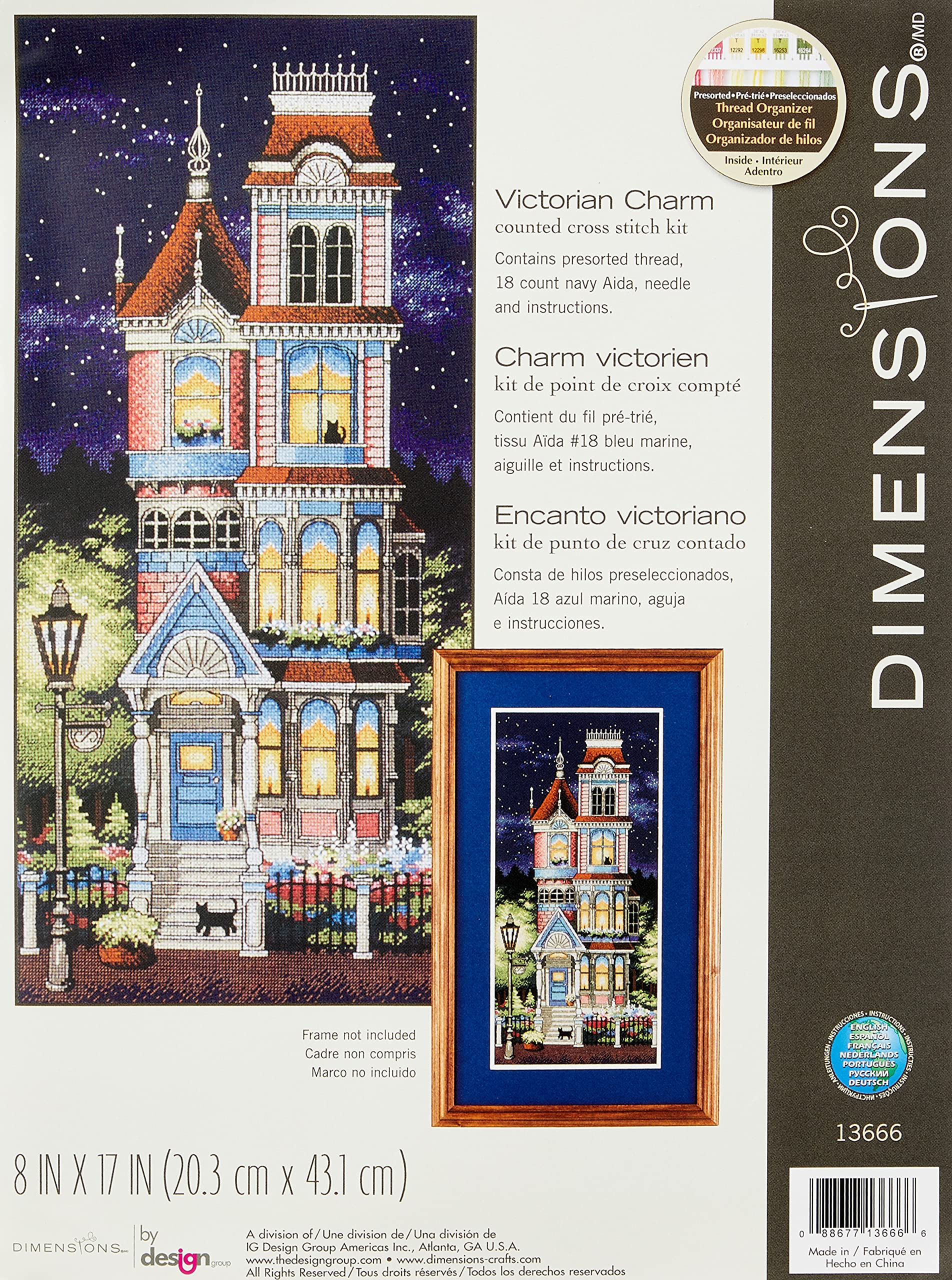 

Набор для вышивки крестиком Victorian Charm, 18 штук, 8 X17 (пункт)