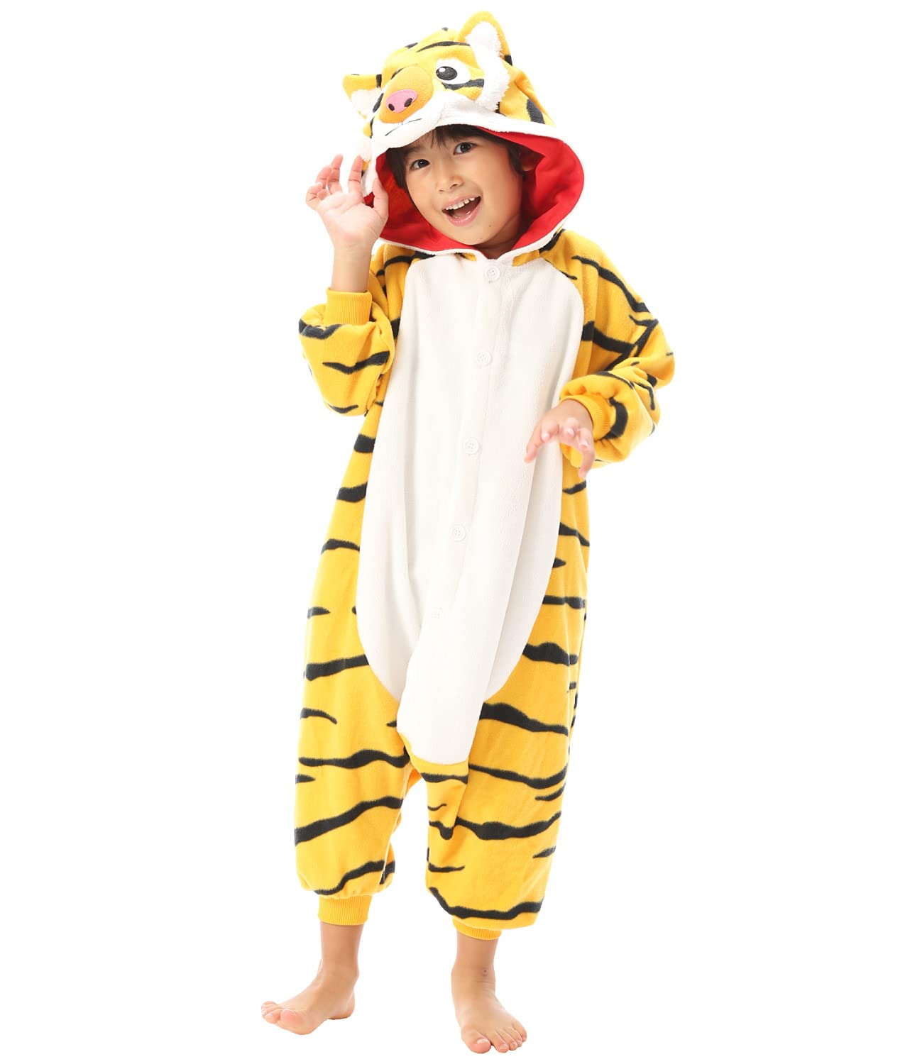 

SAZAC Флисовый Кигуруми Животное для Зодиака 2022 130см Детский, Унисекс, Тигр,