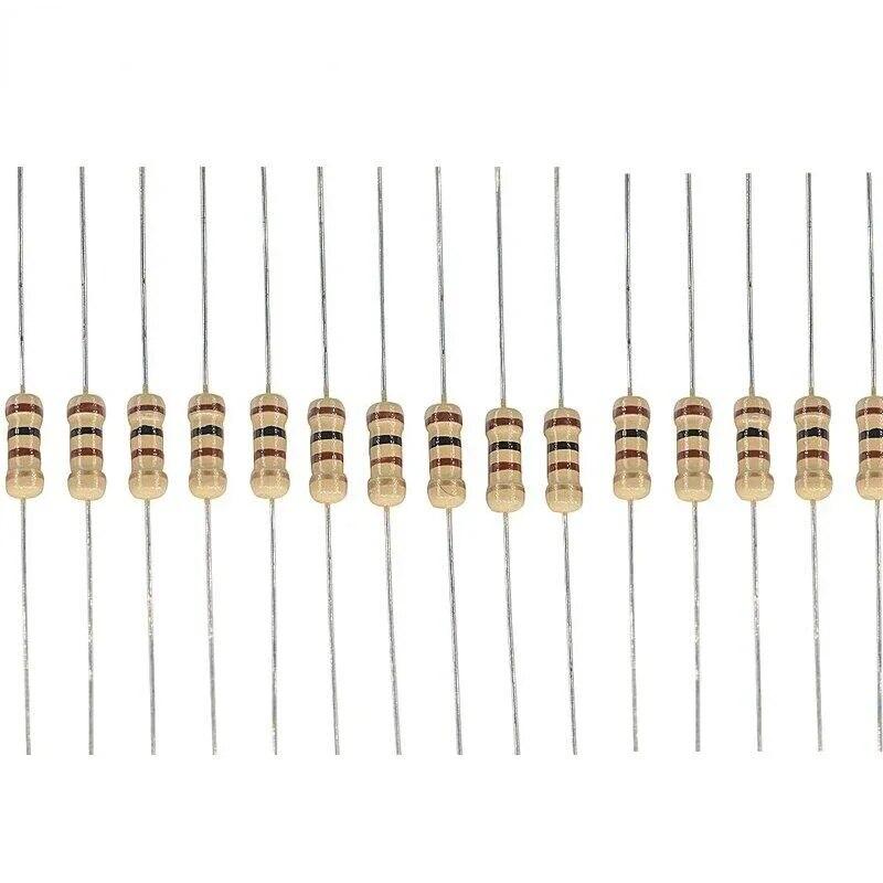 1/2W Carbon Film Resistor Set 5% Resistors Kit 0.5W 1 ohm~10M Resistor Pack Assorted Kit 5.1K 5.6K 6.8K