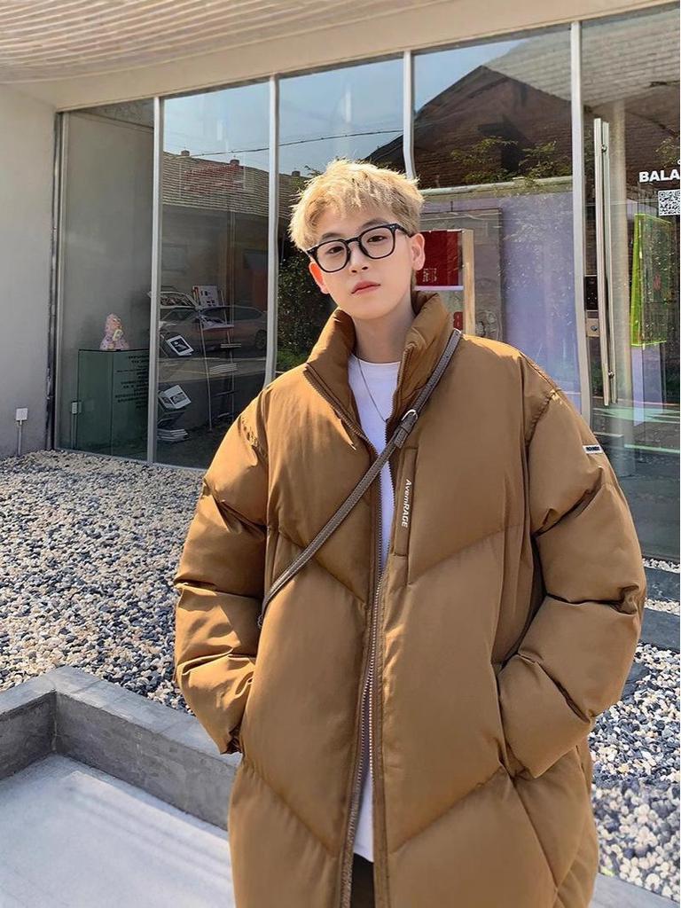Unisex American Hip Hop Cotton Jacket - Winter Oversized Trendy Outerwear, High-End Warm Coat