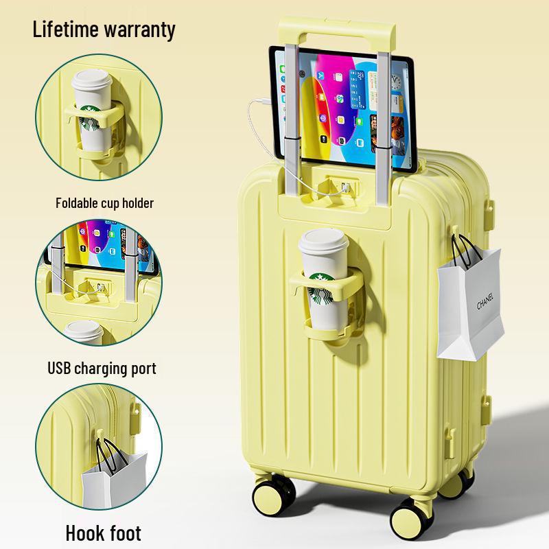 Stylish Lightweight Durable Suitcase with Combination Lock for Women, Men, and Students