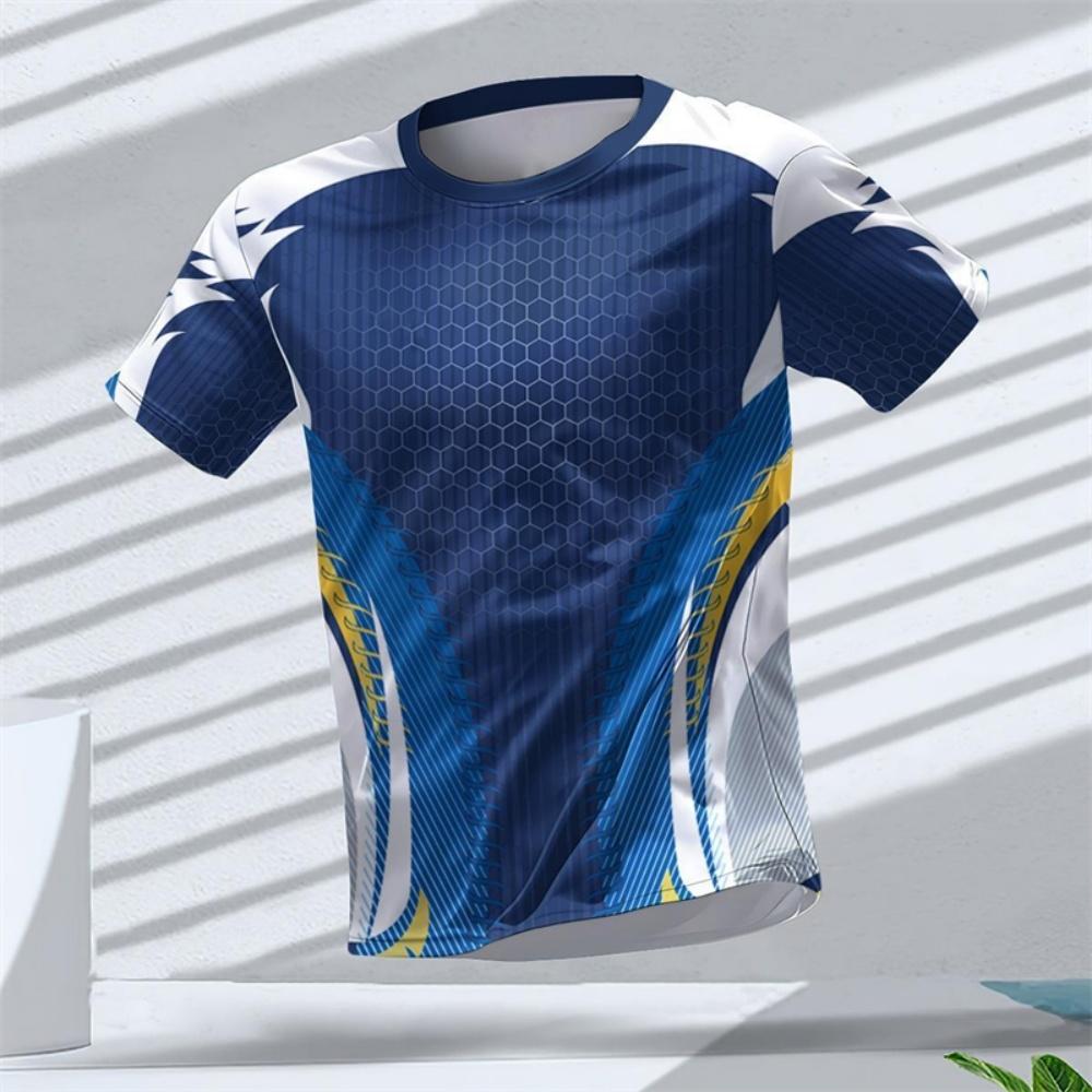 Summer Men's T-Shirt Running Fitness Sports Men Short Sleeve T-Shirt Casual O Neck Oversized T