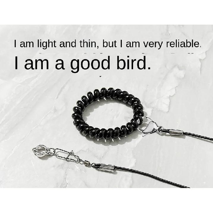 New Elastic Parrot Traction Rope Metal Buckle Multiple Size Bird Foot Chain Anti-flying Lightweight Bird Feet Bracelet for Birds