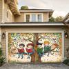 1pc 2D flat modern reading tree background photo prop polyester banner decoration home decoration wall decoration wsj