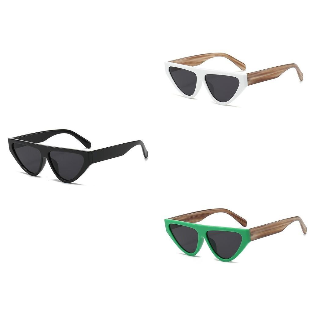 Neymar Style Triangle Cat Eye Sunglasses Vintage Color-block Uv400 Shades Men
