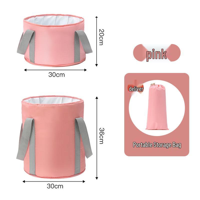 Portable Insulated Foldable Foot Bath Bucket - Travel-Friendly and Deep for Household Use