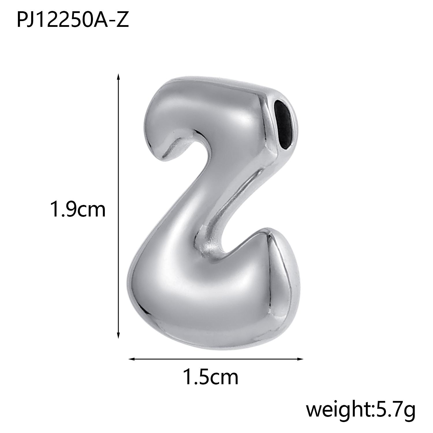 

CARLIDANA Hot Sale Stainless Steel Capital Letter Alphabet Irregular Bubble Initial Pendant Charms For DIY Jewelry Necklace