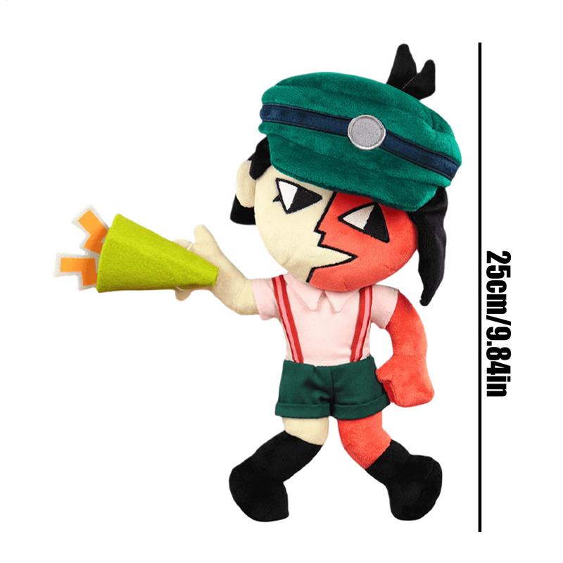 Für ENA Dream BBQ Talking Game Plüschtier 25cm Videospiel Stoffpuppe BBQ-Thema Gamer Zubehör Cartoon Niedrig Weiches Kissen