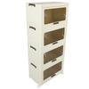 57cm Stackable Storage Box Large Capacity Space Saving Foldable Storage Container for Kitchen